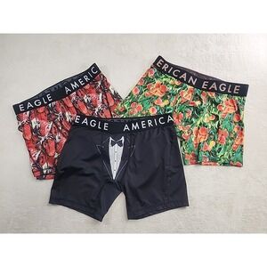 Men's  FLEX  Boxers Briefs  Lot 3 American Eagle 32-34 Medium